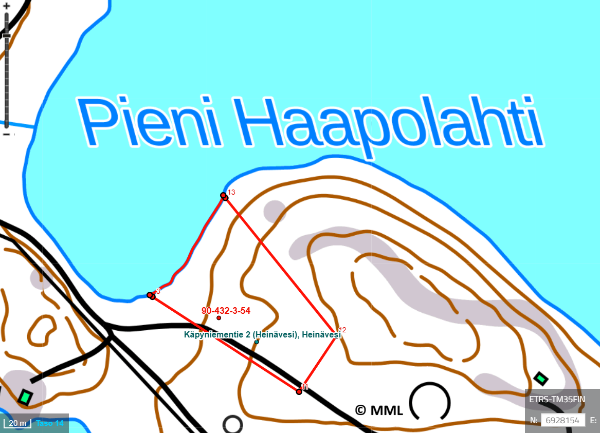 Käpylahti maastokartta
