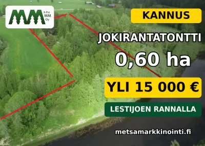Kannus tontti Lestijoen rannalla | Riuttasentie 243B