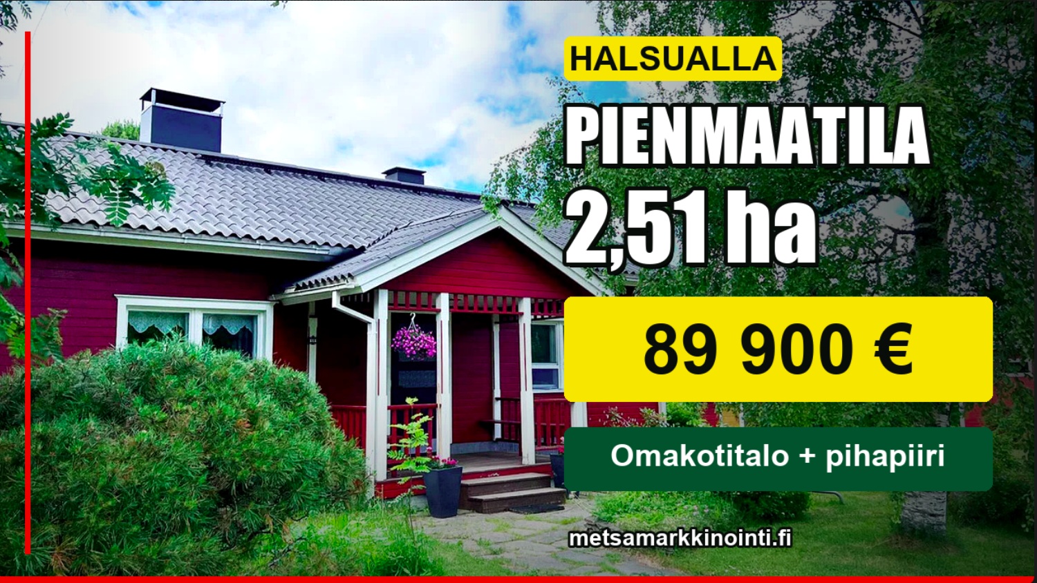 Pienmaatila Halsua 2,51 ha