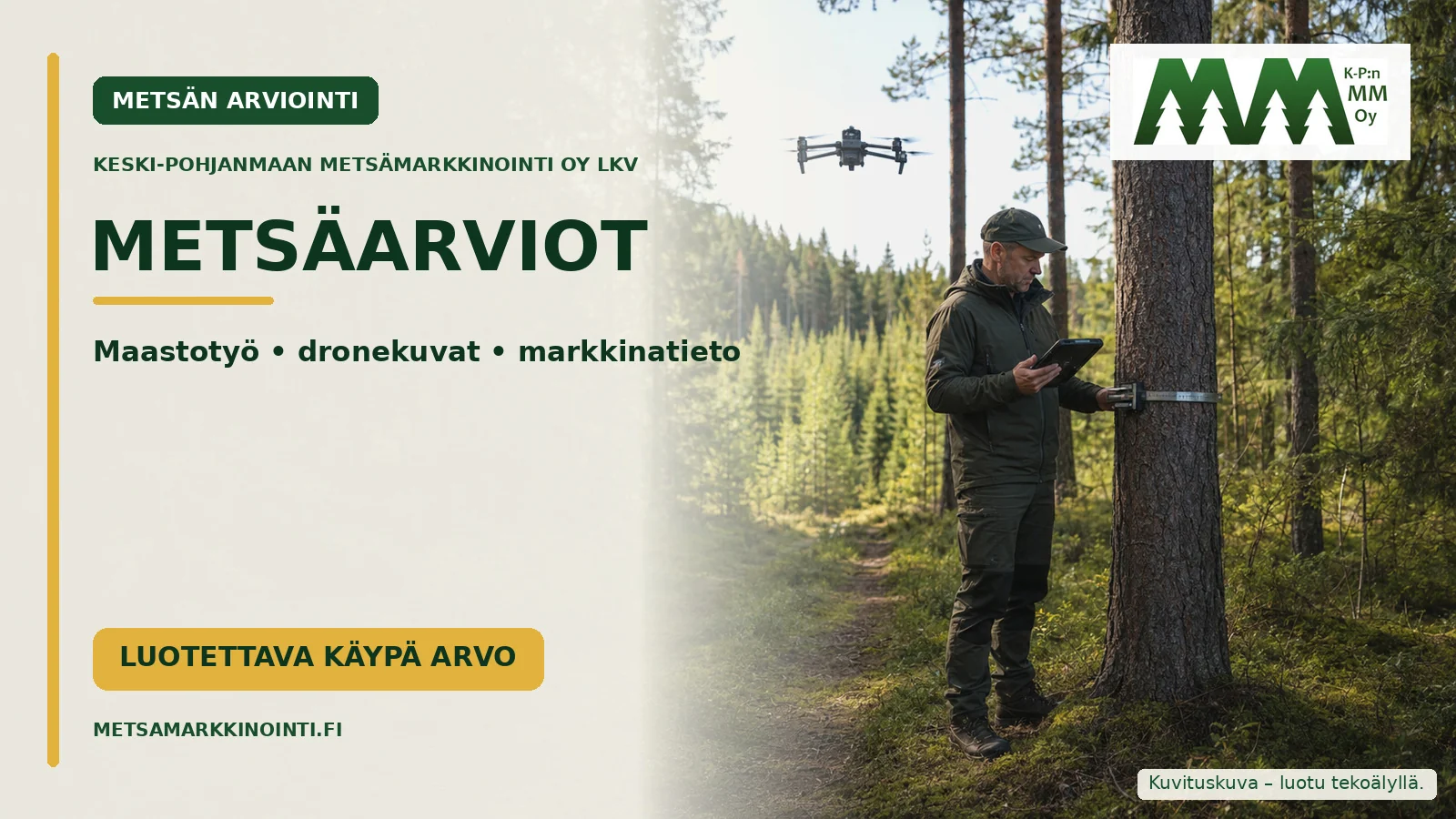 Tilaa metsäarvio metsämarkkinoinnilta