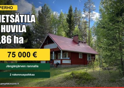 Metsätila  4,86 ha + huvila | Perho | 75 000 €