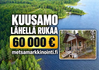 Omarantainen mökki Kuntijärvellä, Kuusamo | 60 000 €