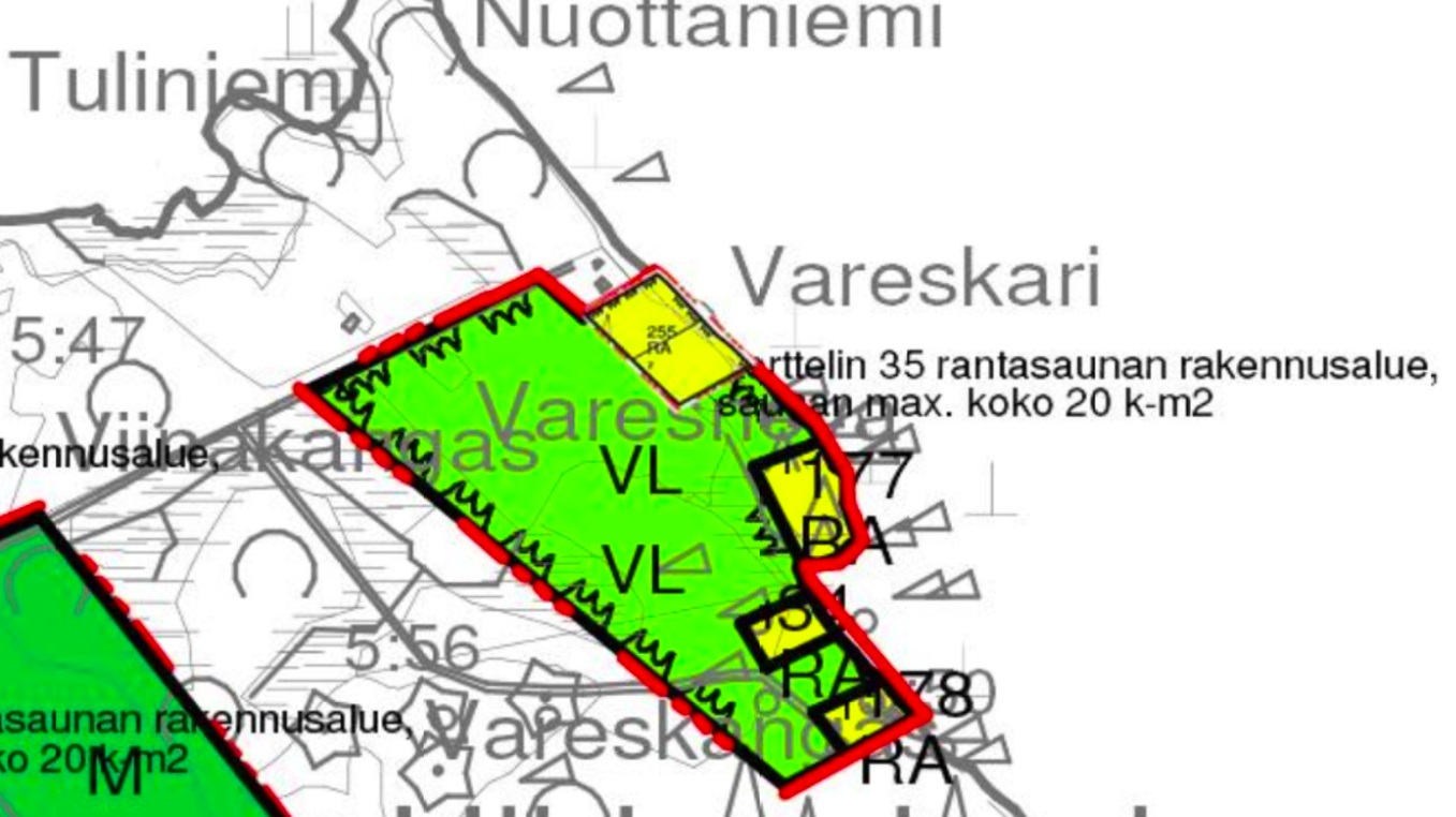 rantakaavaote Varesranta